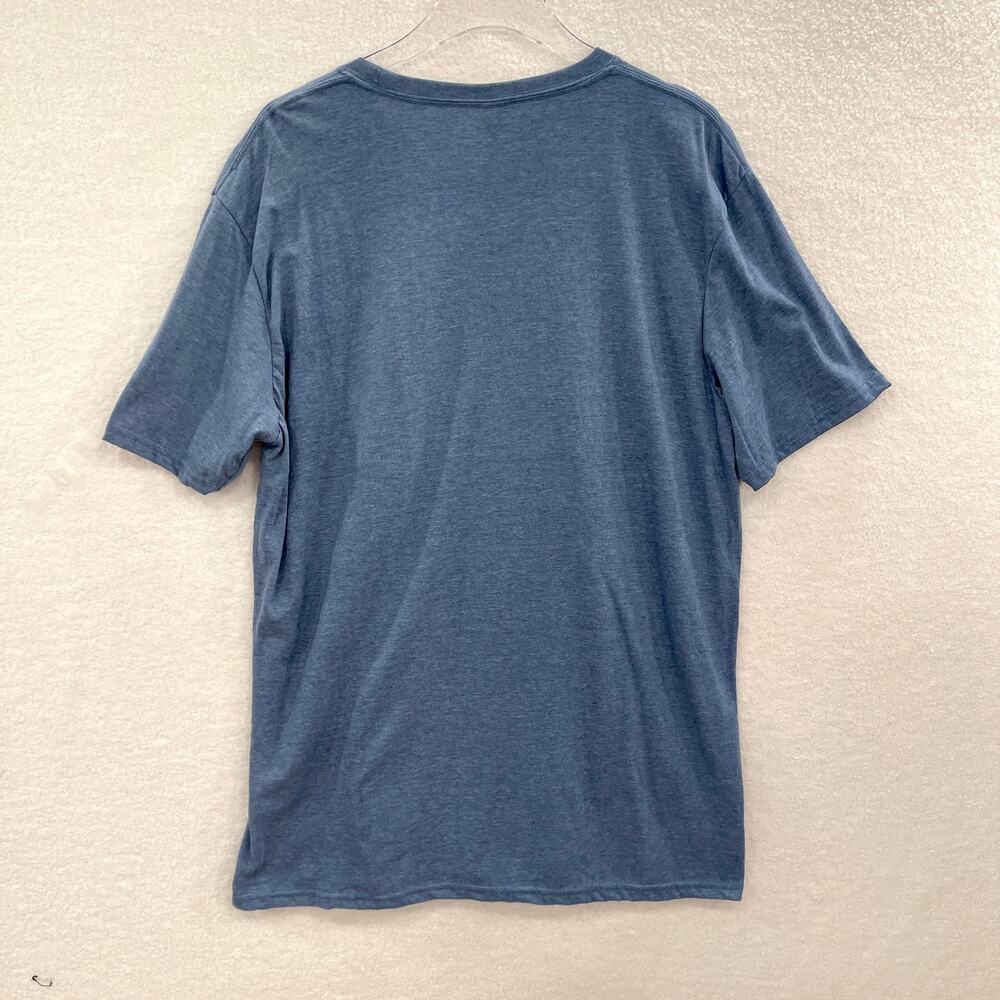 Gildan Graphic Tee XL Heather Blue Softstyle NWT Jack's Bar Virgin River Fishing - Picture 3 of 9